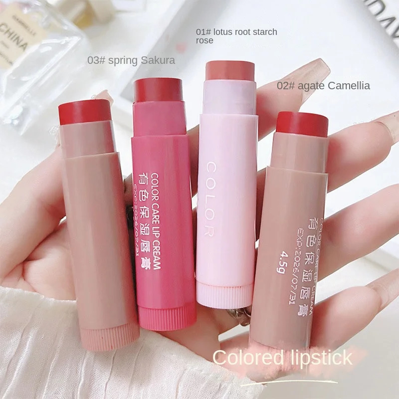 Moisturize Lip Balm Lipstick Hydrate Cute Girl Plump Lip Water Light Lip Glaze Makeup Korean Lipstick Cosmetic 3 Colors Beauty 240621