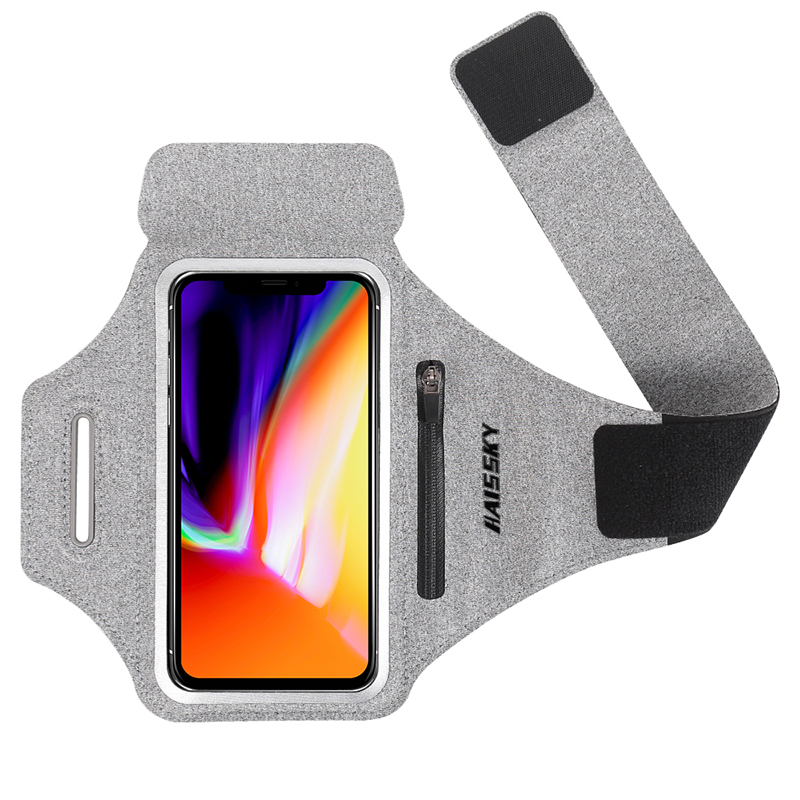 Zipper Running Sport Armbands For Airpods Pro Belt Hand Pouch For iPhone 13 12 11 Pro Max XS XR 8 Plus Arm Band For Samsung S21