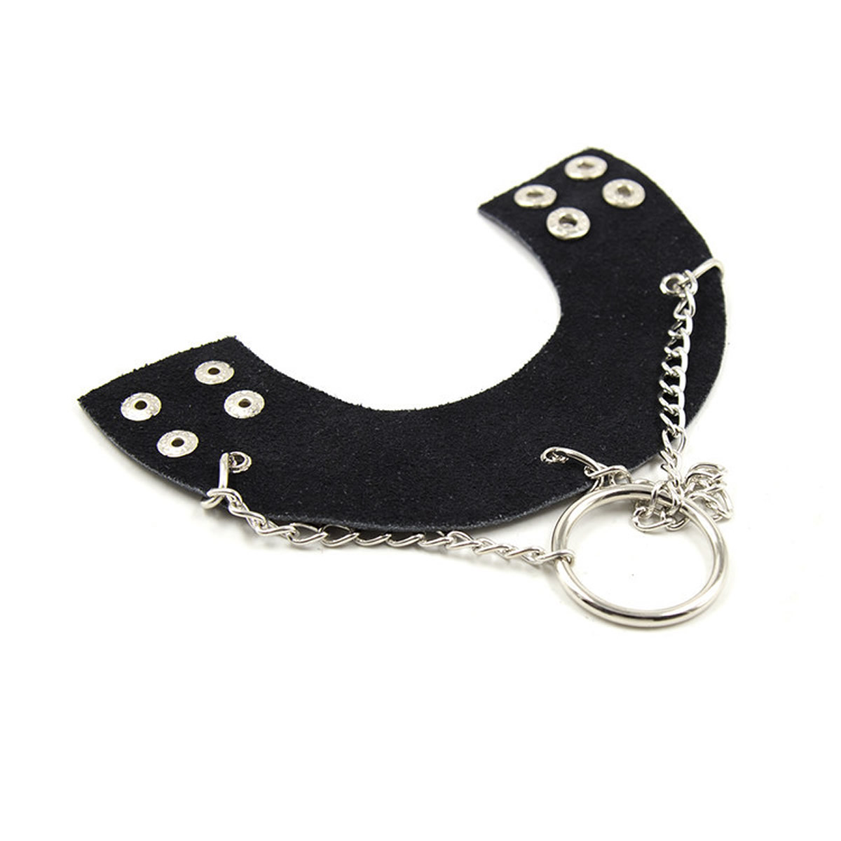 Testicular Stretching Penis Cock Ring Faux Leather Parachute Ball Stretcher Scrotum Restraint Adjustable BDSM Bondage for Men