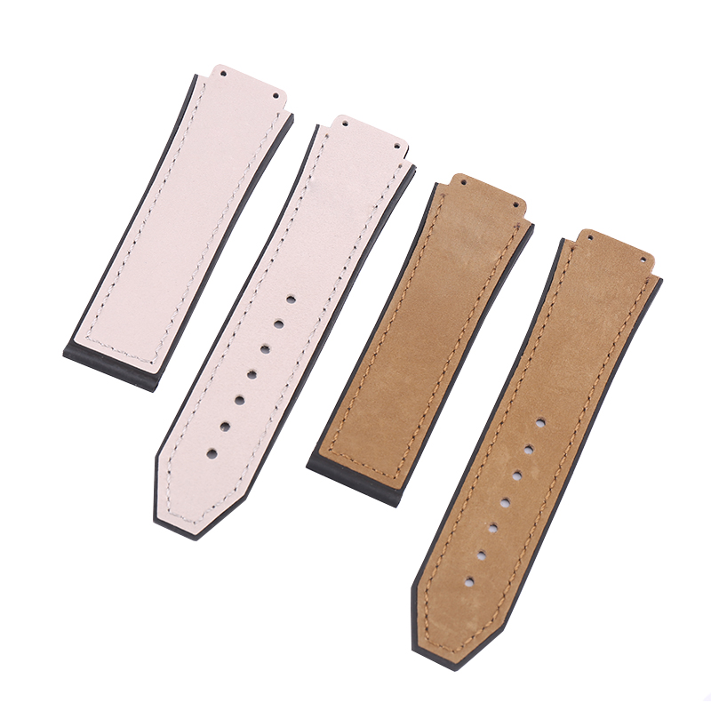 Watch accessories Matte leather watch strap For HUBLOT Hublot Big Bang Silicone strap Men's Women's Watch band