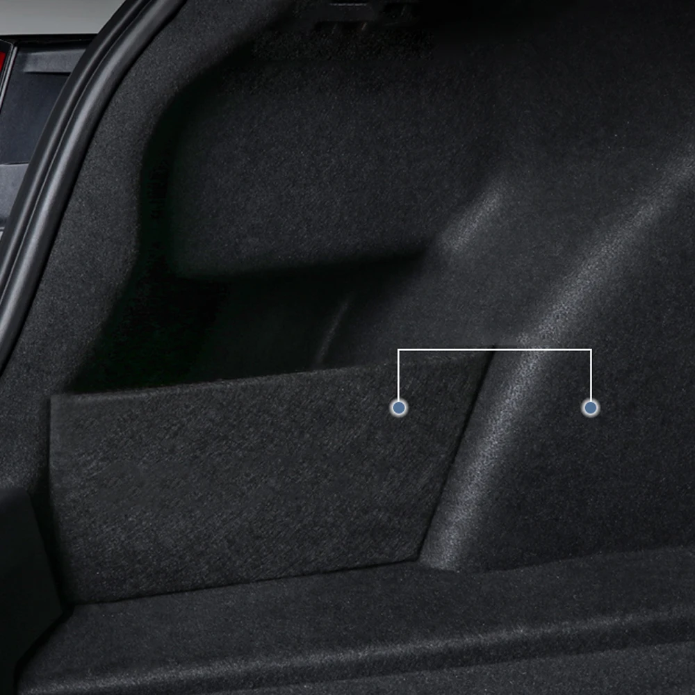 For Volvo XC40 XC90 S90 V60 V90 Car Accessories Flannel Auto Trunk Side Storage Organizer Board Partitions Plate Tail Box Shield