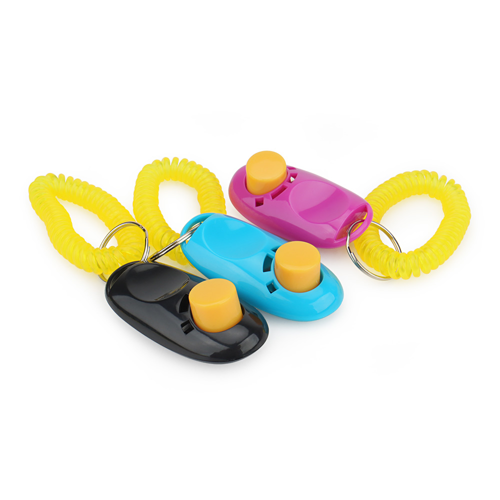Pet Clicker Toys Dog Tranining Clicker Obedience Key Chain Accessories Cat Training Trainer