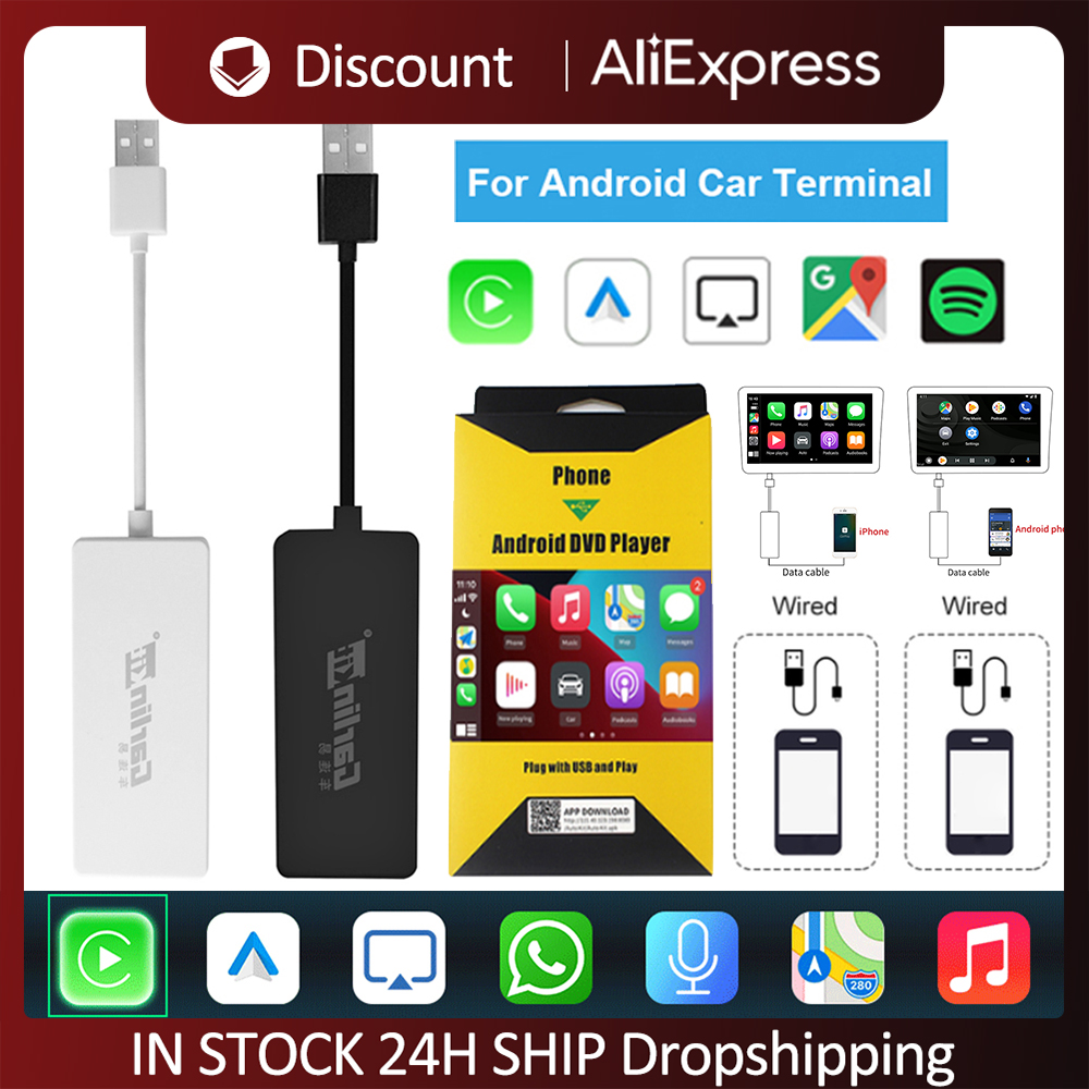 Carlinkit for Android Auto AI Box Mirrorlink Dongle USB Wired Connect CarPlay Adapter Car Multimedia Player for Smart Link IOS14