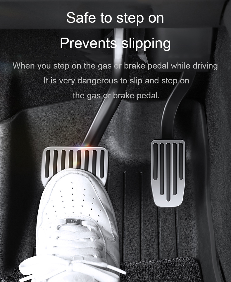 For Tesla Model Y/3 2021-2023 Foot Pedals Cover Accessories Fuel Brake Rest Pads Mat Rest Brake Pedal Anti Slip Wear Resistant