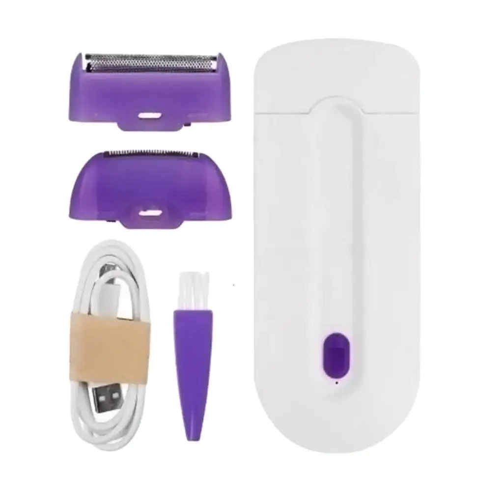 Elatric Hair Removal Machine Painless Womens Beauty Cordless Arms Legs Body Shaving Epilator 2 in 1 Epilator with 4 Attachments 240624