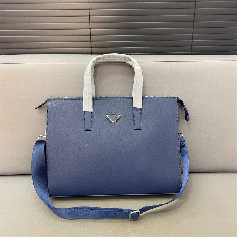 free shipping designer bags Laptop Bags Mens Leather Briefcases Computer Crossbody Handbag Solid Color Stylish Large Tote Bag