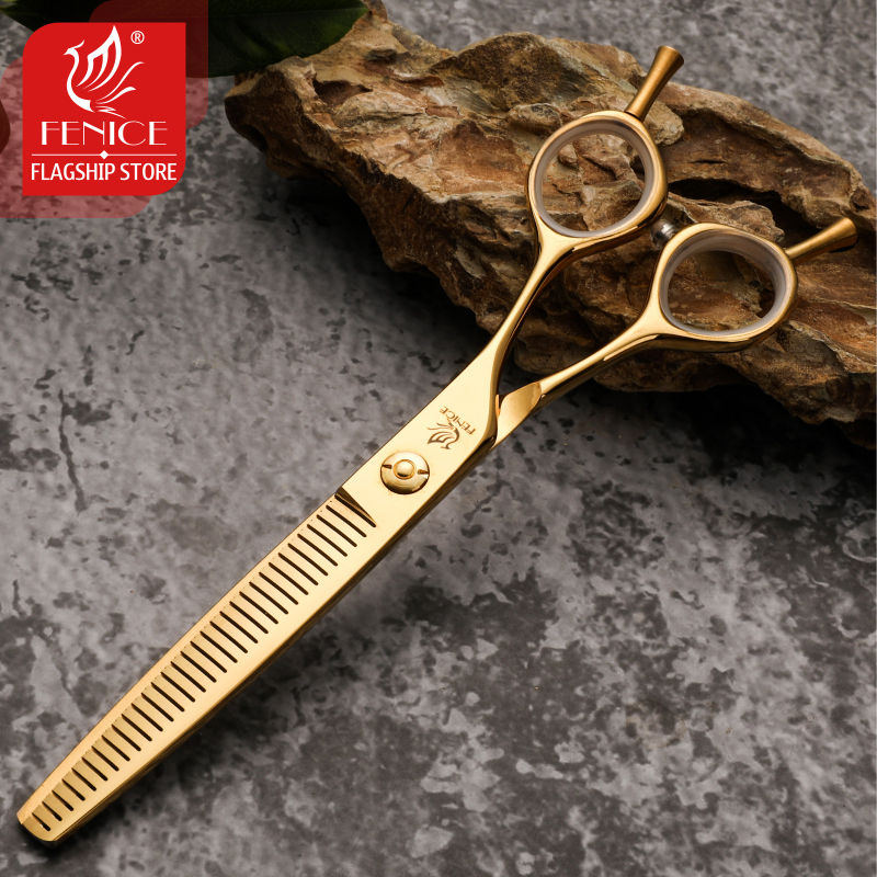 Fenice 6.5 inch pet dog grooming scissors Bichon Teddy dog thinning scissors shears for dogs products 50-60% rate