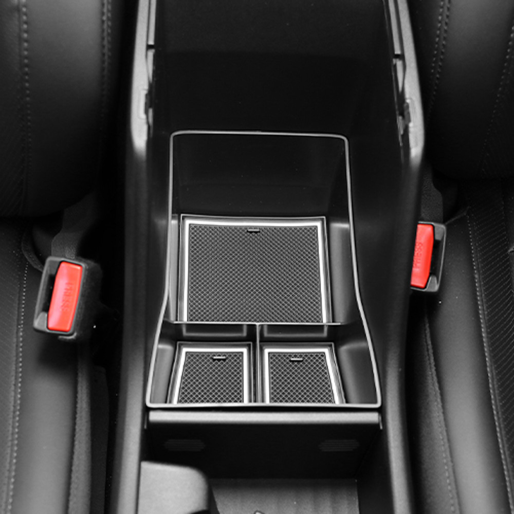 Central Console First Row Armrest Storage Box Console Lower Tray For Hyundai Kona 2024 Interior Accessories
