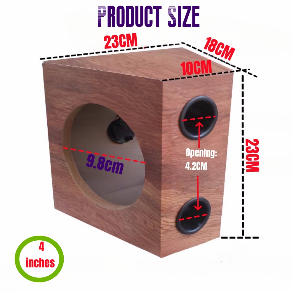 DIY Car Audio Modification, Triangular Speaker Empty The Shell, Full Audio Passive 4/5/6-inch Car/Home Subwoofer Speaker Box