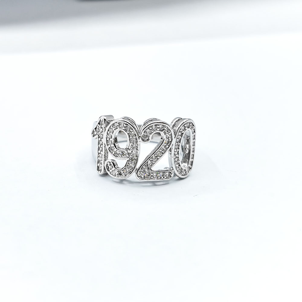 Greek High Quality Cubic Zirconia Silver Plated Friendship Jewelry Gifts Greek Digital Ring Jewelry