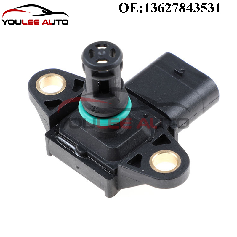 New 13627843531 5WK96865Z Intake Manifold Pressure MAP Sensor For BMW 320I 328I 428I 528I M5 M6 X1 X3 Z4 4 F32 F36 Car Parts
