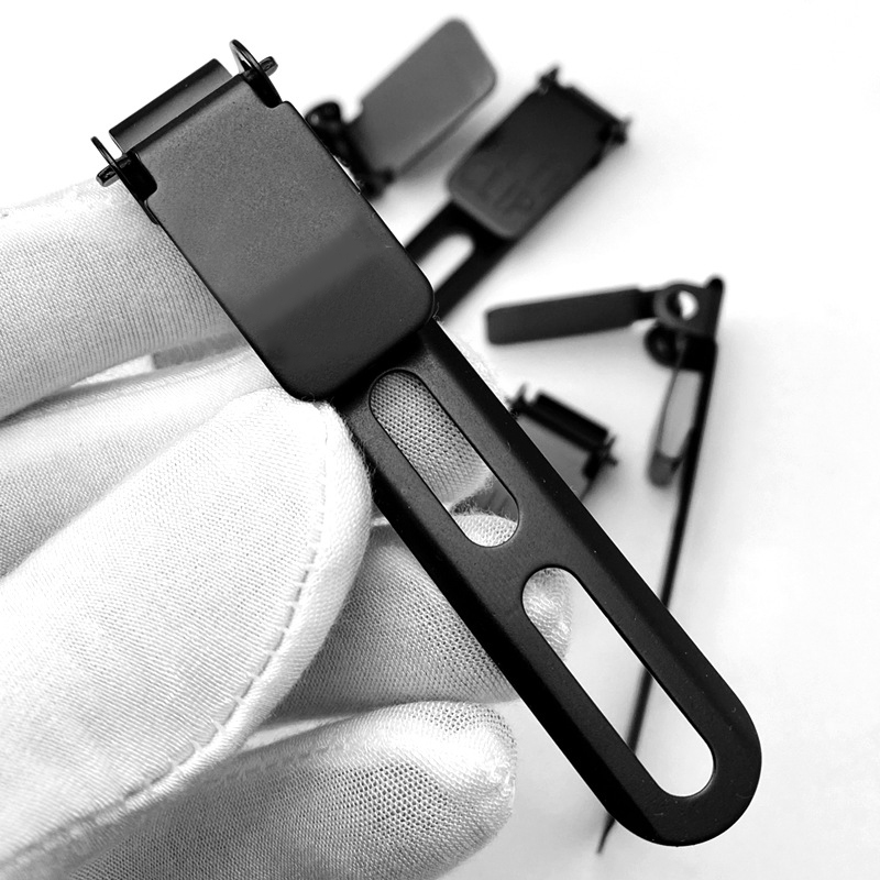 Universal Scabbard Belt Clip Folding Pocket Knife Sheath Waist Clamp Outdoor Gear Fixture Grip DIY Back Clip w/ Screws For Kydex