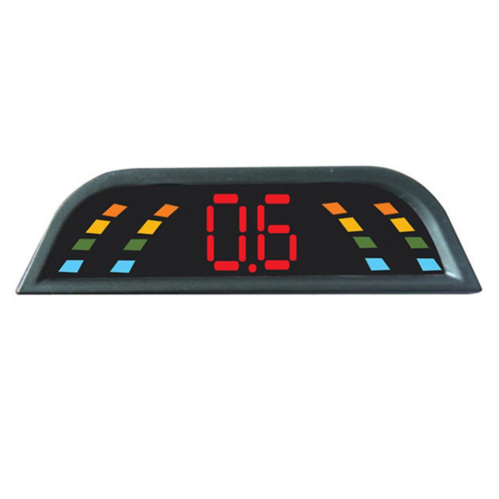 European License Plate Parking Sensor With Digital LCD Display Free Punching Plate Frame Reversing Radar With 3 Sensors EU Plate