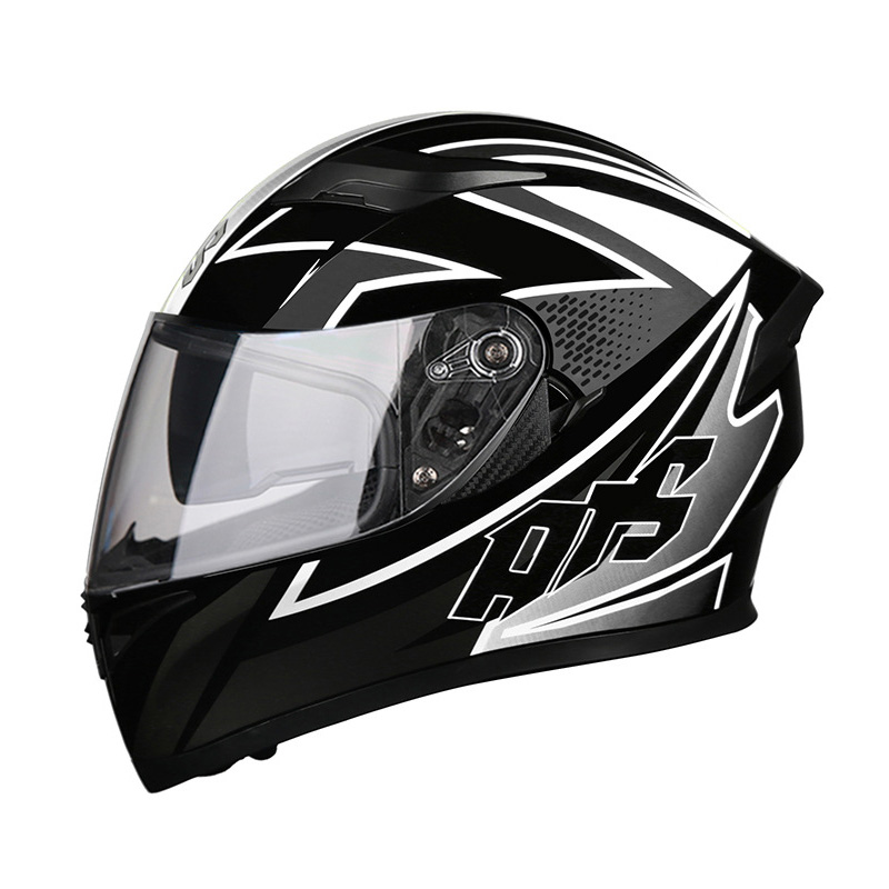Full Face Motorcycle Helmet Motocross Motorbike Riding Helmet for Moped Scooter Cruiser Cascos Para Motos Four Seasons Unisex