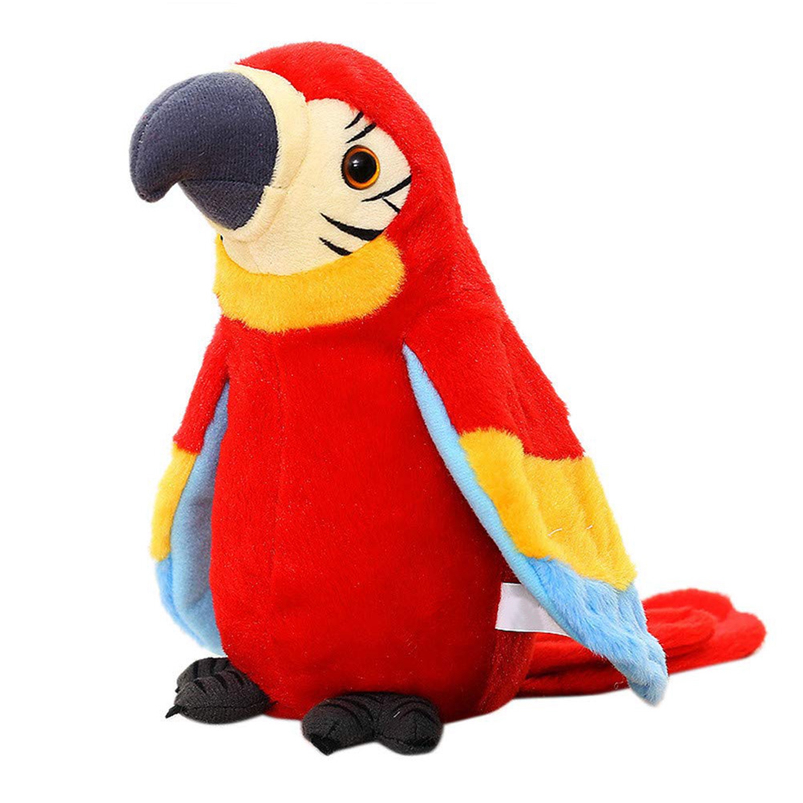 Talking Parrot Toy Mimicry Pet Speaking Plush Toy Repeat What You Say Waving Wings Electronic Record Bird Toy Stuffed Animal