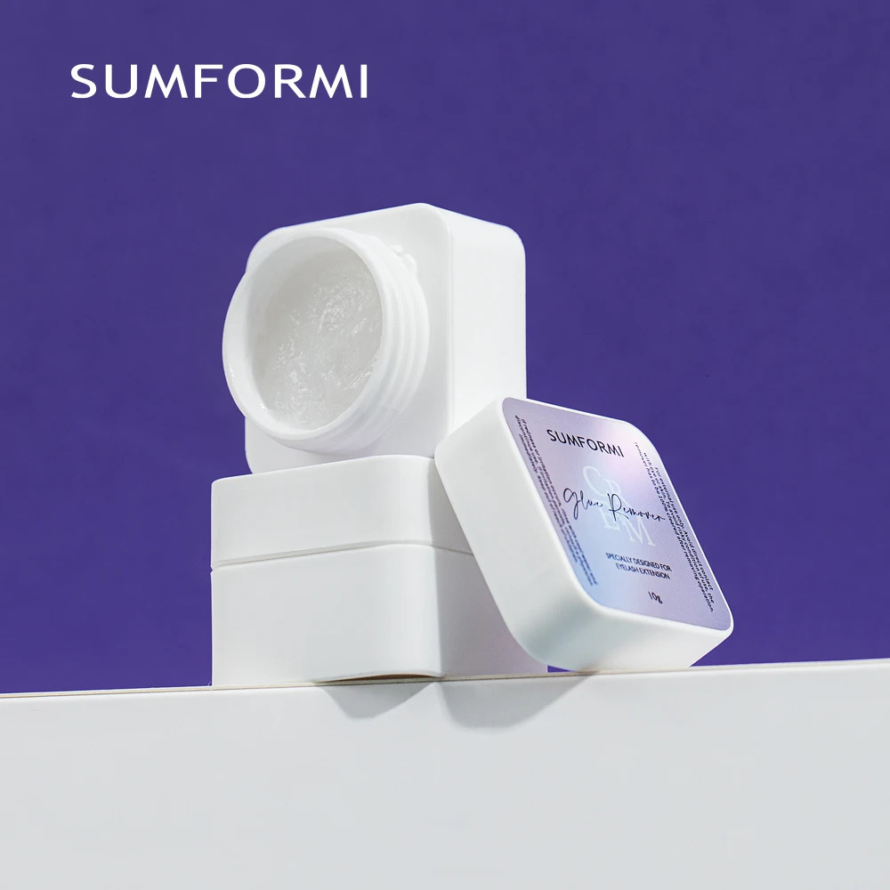 SUMFORMI Low Smell 10g Eyelash Adhesive Removing Cream No stimulation Fast Cleaning Makeup r Grafting Eyelash Adhesive Gel 240624