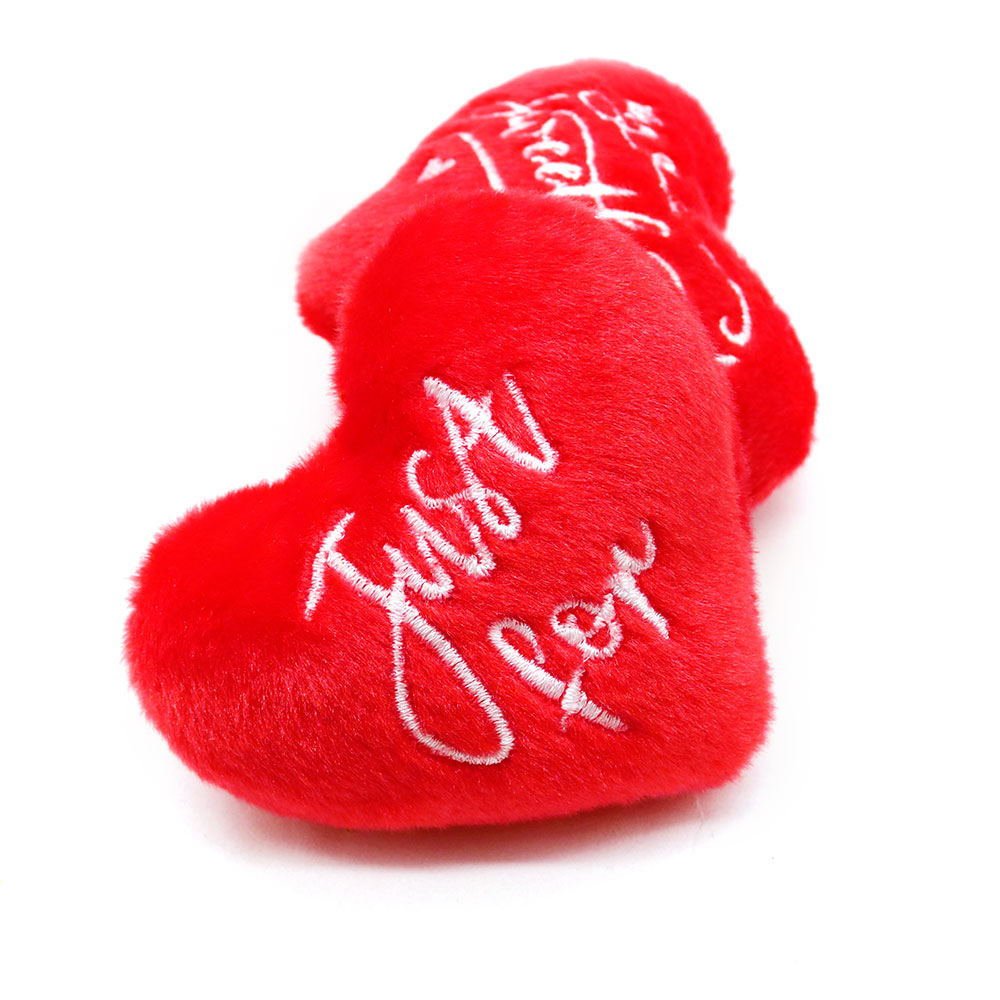 3PCS pet dog toys Valentine's heart shape chew toys for dogs cat dog wearproof toy dog accessories for Dental health