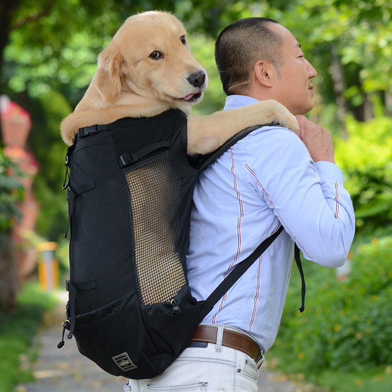 Breathable Dog Backpack For Small Medium Large Dogs Outdoor Pet Travel Dog Carrier Bag For Large Golden Retriever Bulldog Bags