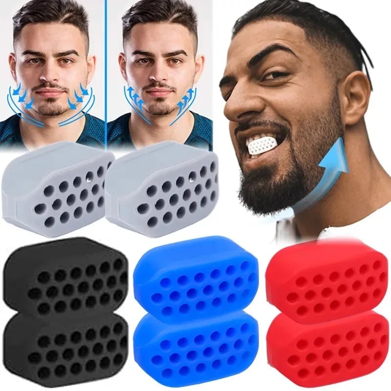 Double Chin Remover Silicone Facial Exerciser Mandibular Contouring Tool Jaw Muscle Trainer To Strengthen Masseter Training Ball