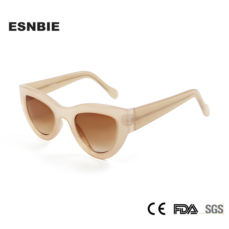 ESNBIE Pink Sunglasses Women Cat Eye Vintage Sun Glasses Sexy lunette de soleil femme oculos UV400 Glasses Female Eyewear