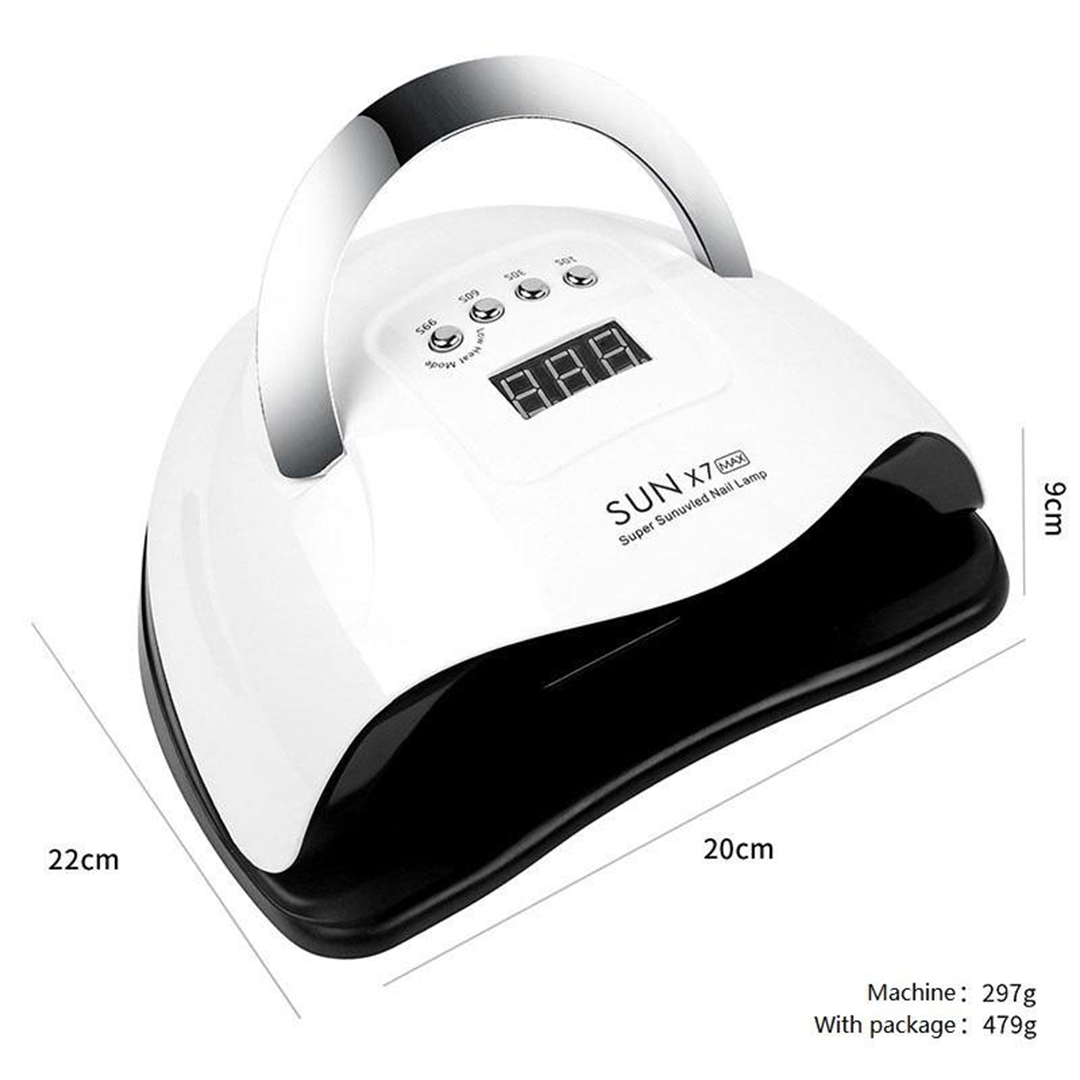 SUN X7 MAX UV LED Nails Lamp 57LEDS Smart Gel Polish Drying Light with 4 Timer Automatic Sensing Professional Nail Dryer