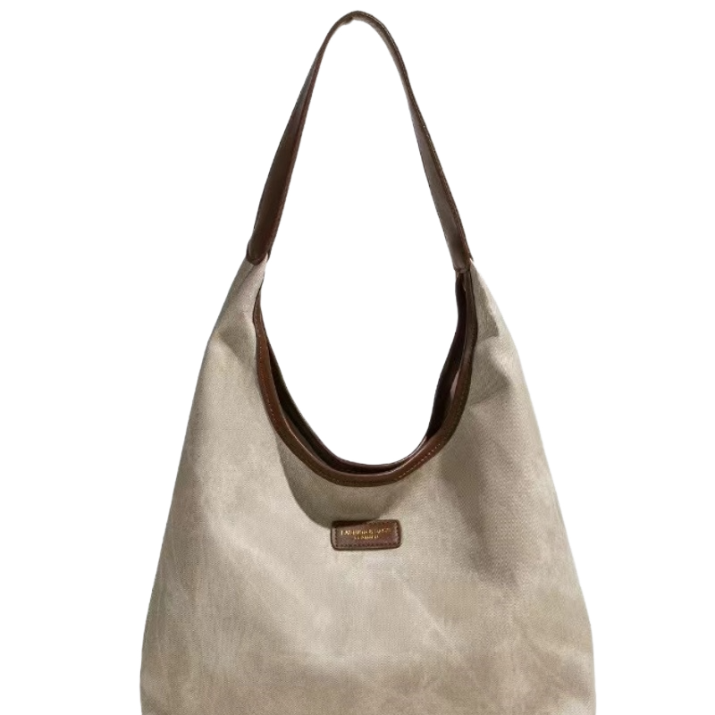 Niche Design Lazy Academy Style Lingge Shoulder Bag Spring/Summer New Large Capacity Student Classroom Tote Bag Niche Bag