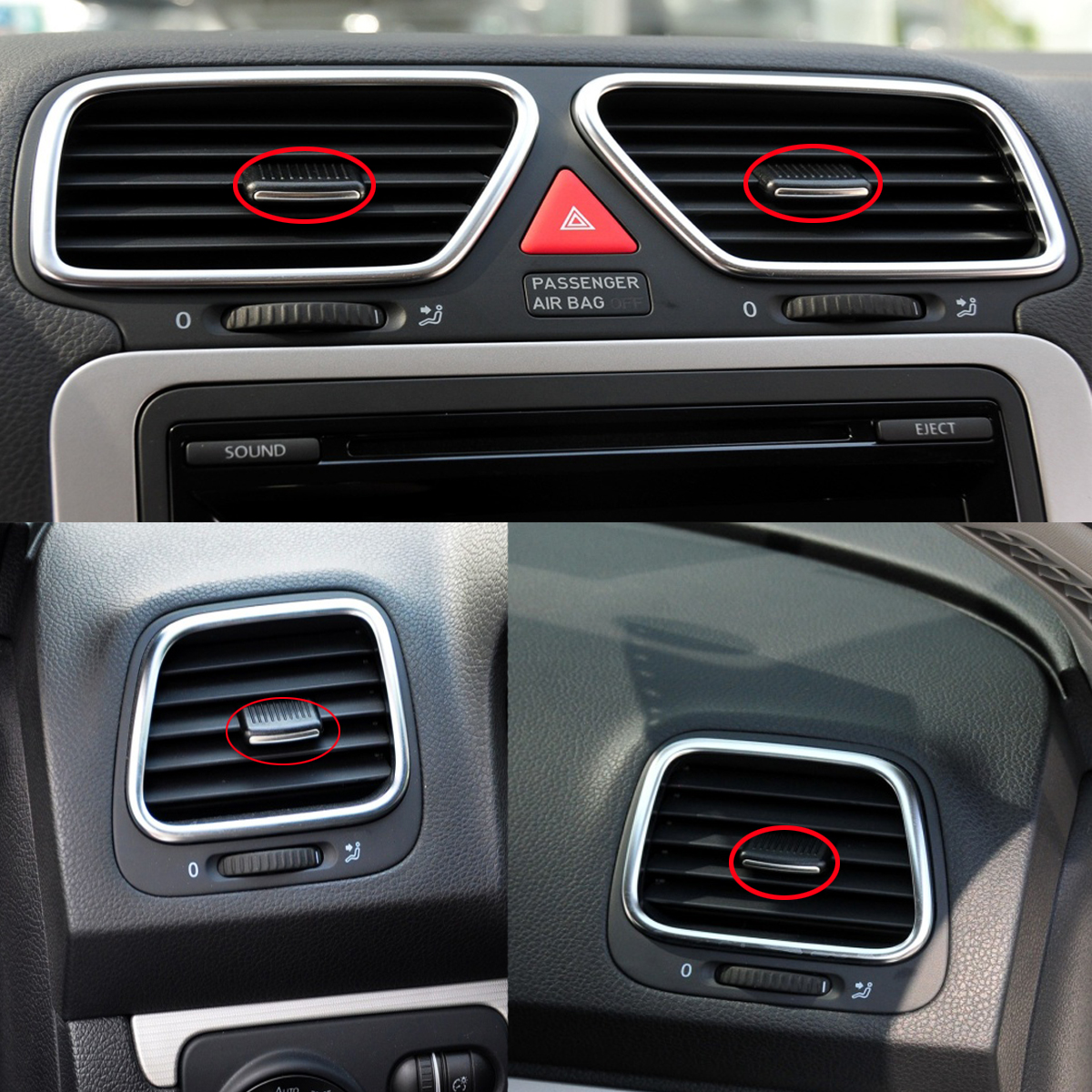 New Air Conditioning Outlet Vent Grill Adjustment Silde Clip Pick For VW Scirocco 3 GTS R 2009-2014 EOS 2009-2016 Accessories