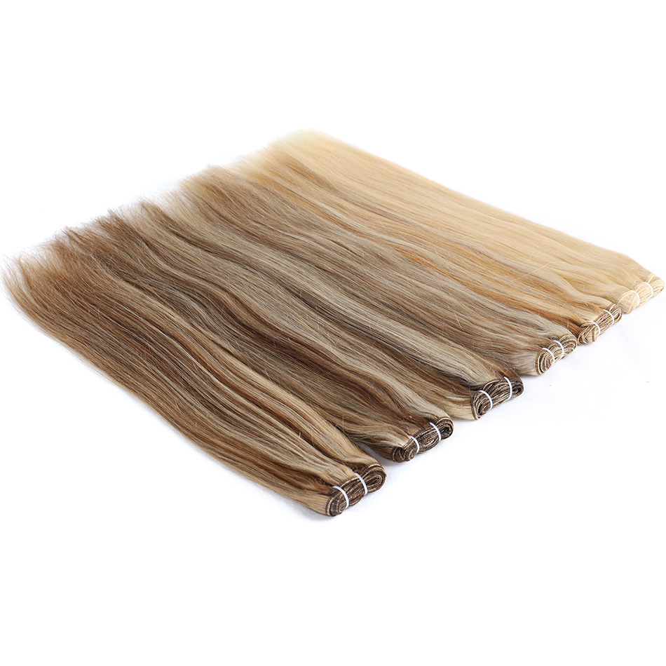 BHF Highlight Straight Human Hair Bundles Ombre Honey Blonde Remy Human Hair Weft Brazilian Brown Hair Extensions 30 Inch