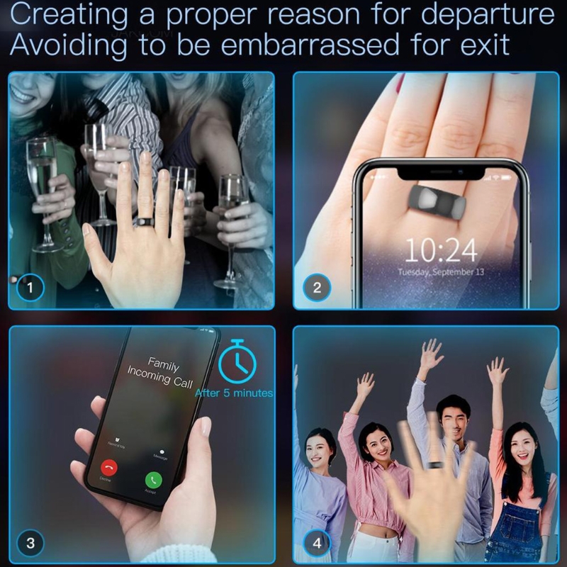R4 Smart Ring Waterproof Dustproof Fallproof Smart Ring for Windows NFC Mobile Phone Magic Finger Ring