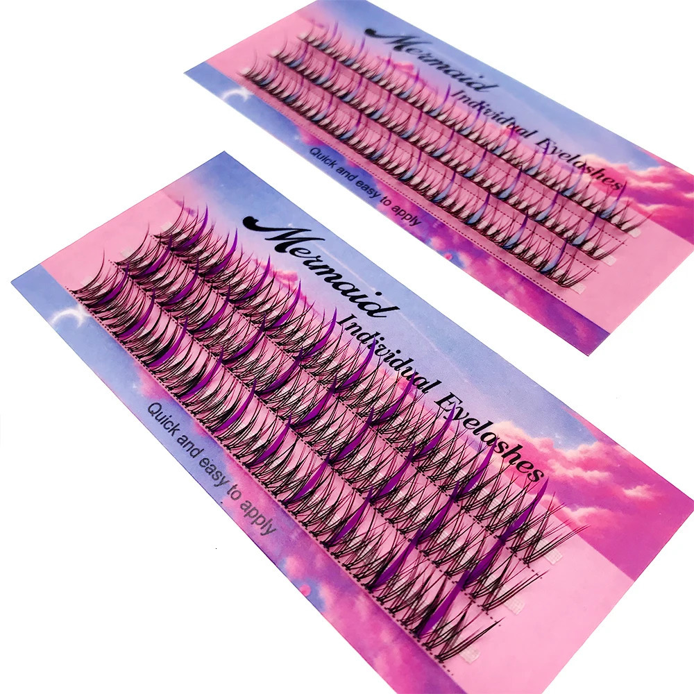 FAIRYTIS Arrival Mermaid Individual Eyelashes 0.07mm C Curl Natural Segmented Single Cluster Lashes 240624