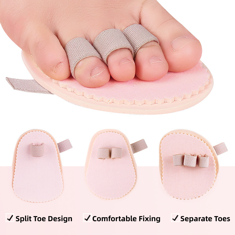 1Piece Shoe Insole Hammer Toe Foot Guard Cushions Protector Separator Support Pads Temporary Corrector Straightener Bunion