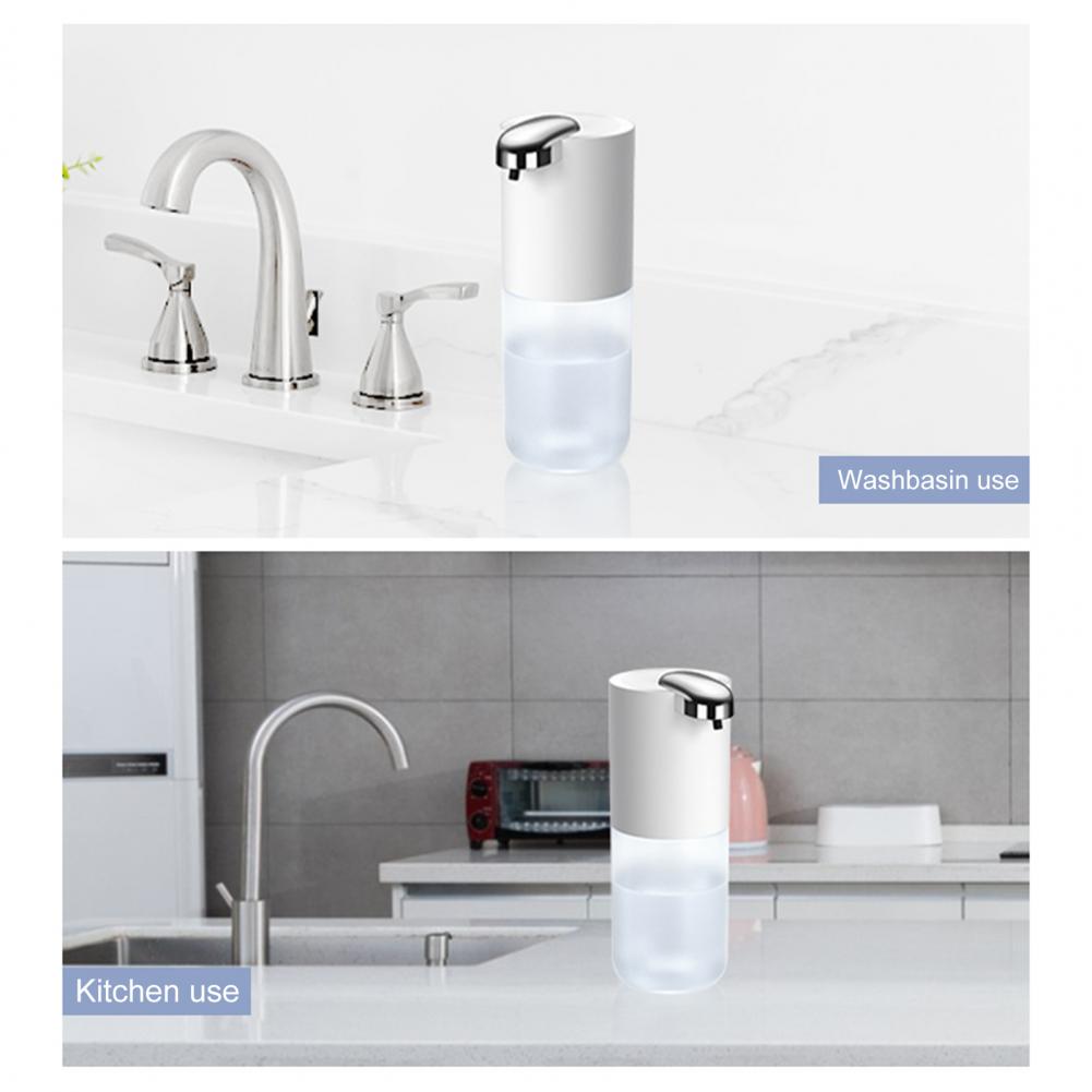 380ML Soap Dispenser Adjustable Automatic Foaming Soap Dispenser USB Rechargeable Hand Sanitizer Dispenser for Home