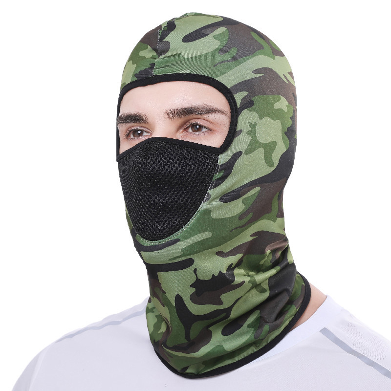 Breathable Balaclava Motorcycle Full Face Mask Motorcycle Mask Motocross Helmet Hood Moto Riding Neck Face Hood Moto Accessories