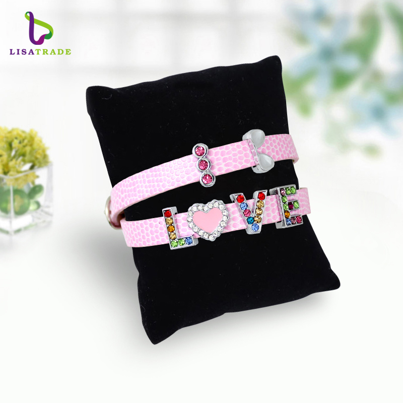 8mm PU leather bracelet & bangles for women multilayer snake wristband fit for slide letters charms high quality LSBR031*10