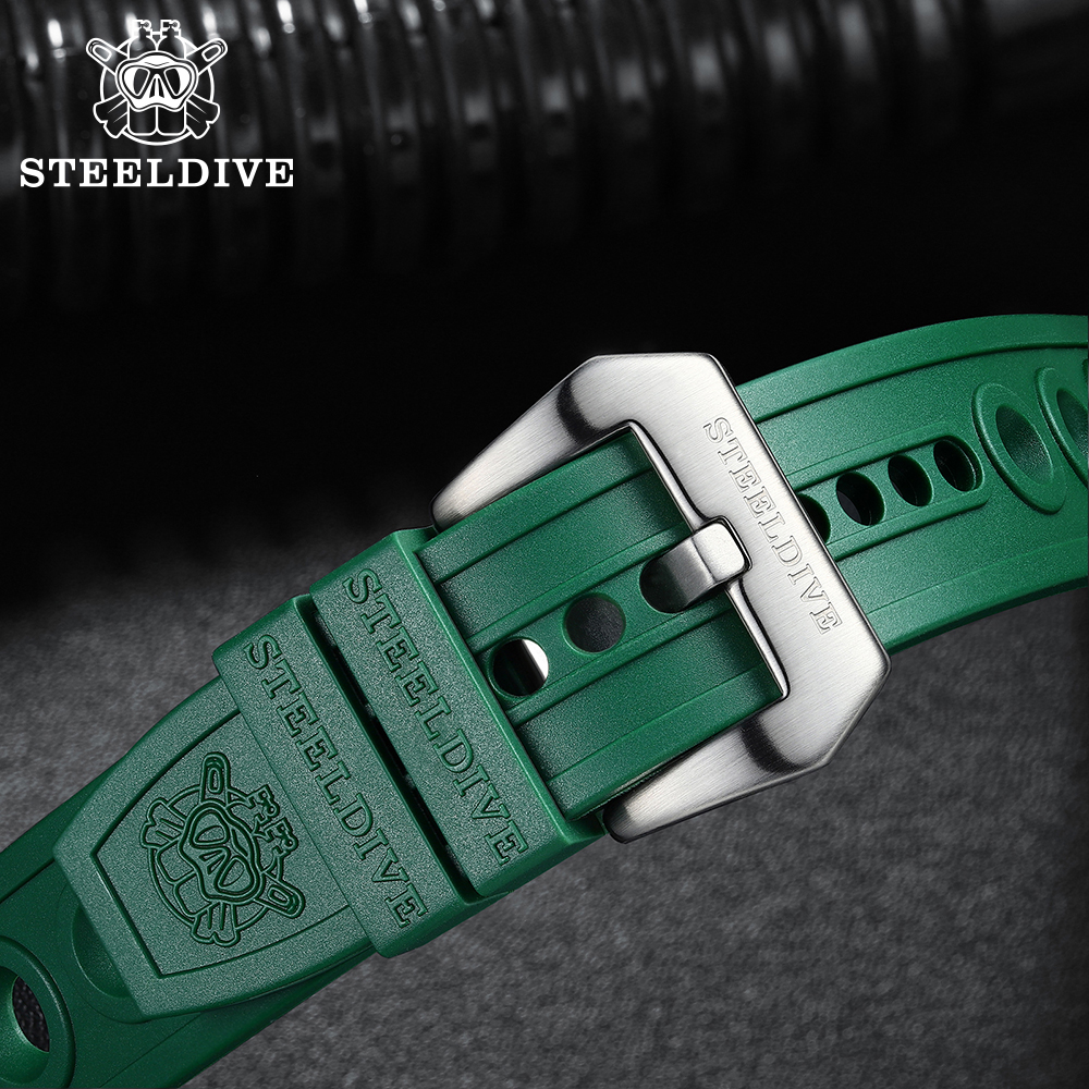 Rubber Strap 20mm Replacement Watch bands Automatic Watch Bracelets Dive Watches Strap 20/22mm