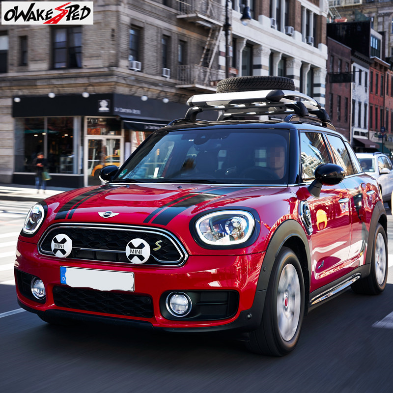 Car Sticker Hood Bonnet Engine Rear Tail Body Stripe Vinyl Decal Stickers For BMW Mini Cooper S Countryman F60 2017 Accessories