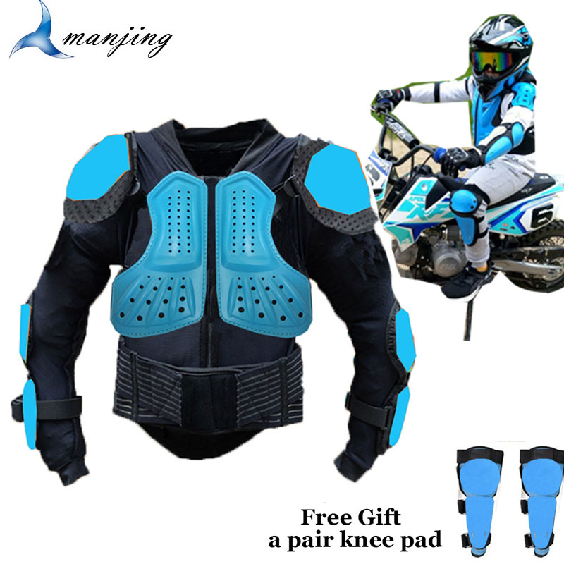 Child Kids Motorcycle Motocross Body Armor Moutain Bike Protector Skiing Skating Riding Downhill Protective Gear Moto Racing Pad