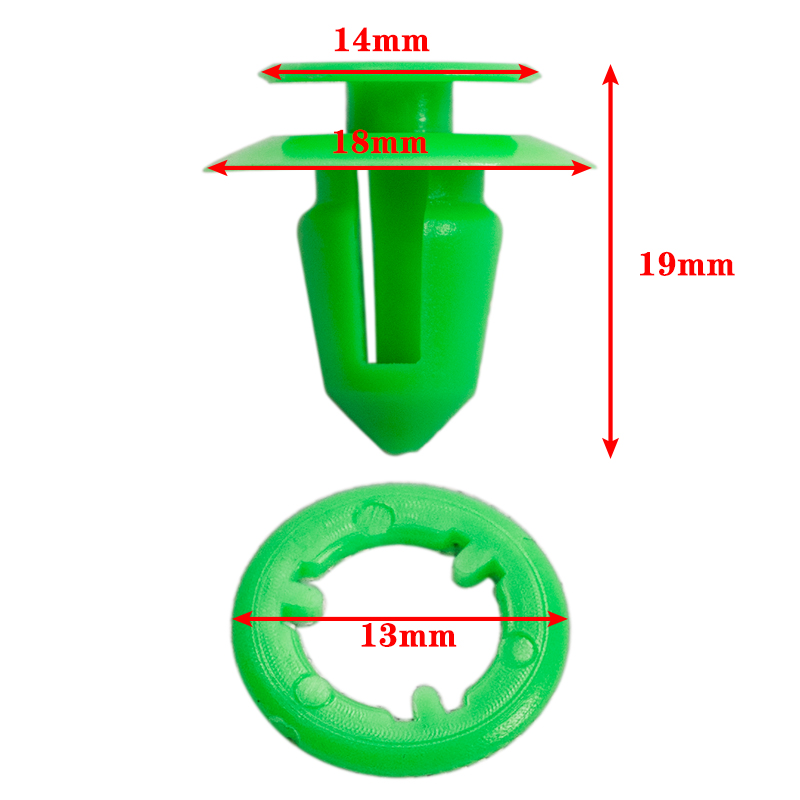 10/50pcs Green Auto Fasteners Car Door Card Trim Panel Clips Rear Tailgate Interior Accessories For Mercedes / VITO VIANO W639
