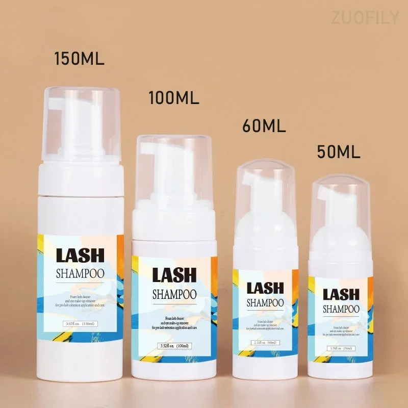 50/60/100/150ml Eyelash Shampoo Gentle Cleansing Eyelashes Grafting Extension Eyelashes Mousse Foam Eyelash Dedicated Cleaner 240624