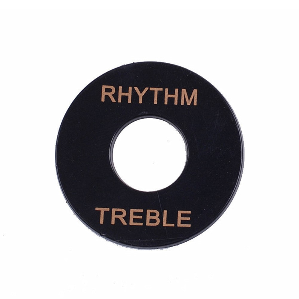 Actical Best Hot Sale Guitar Parts Rhythm/Treble Selector Switch Ring Switch Plate White/Black 1PC For Les Paul Guitar