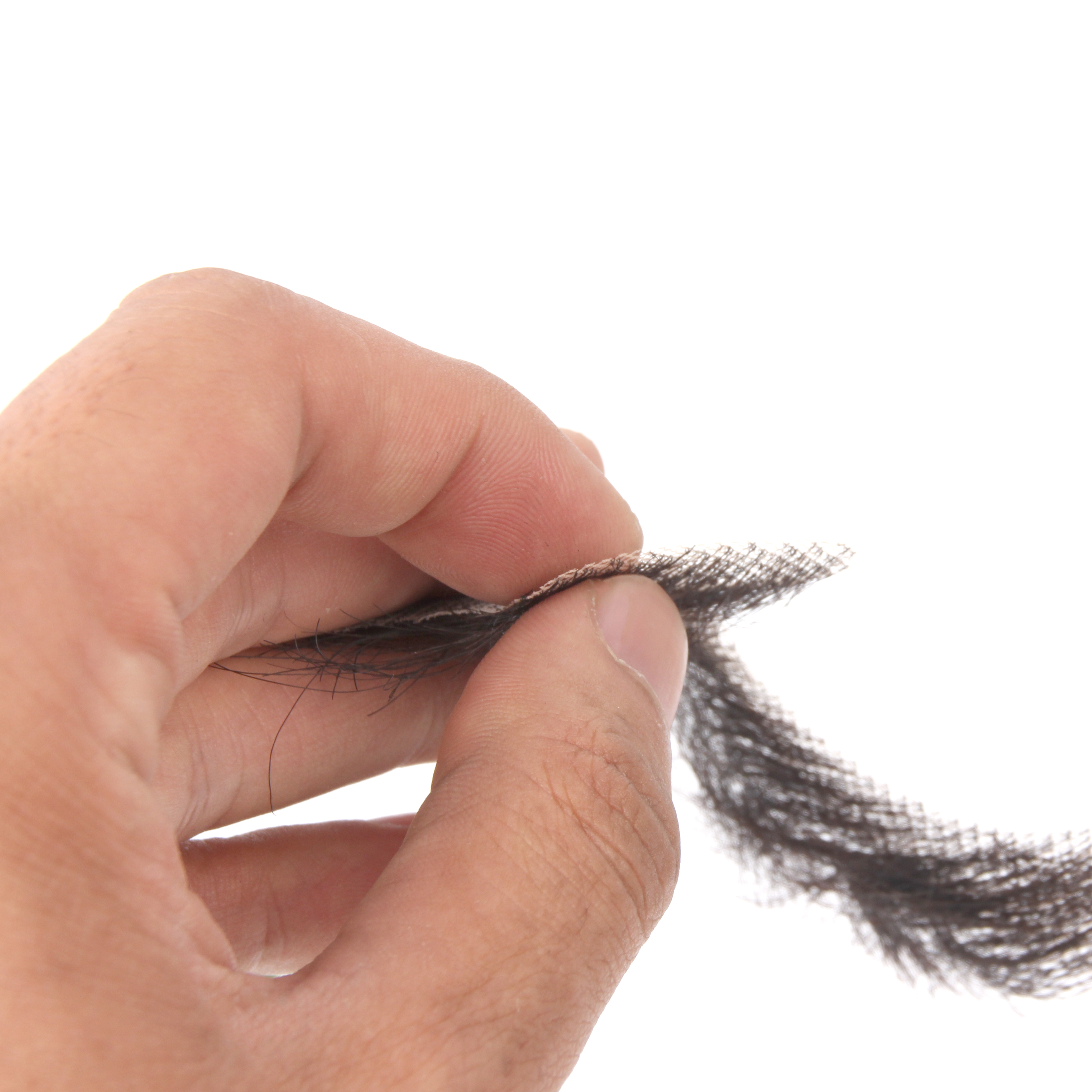 LiangMo Nep Lace Beard Hand Made By Hair Fake Beard For Man Mustache Fancy Synthetic Lace Invisible Mustachio Barba falsa