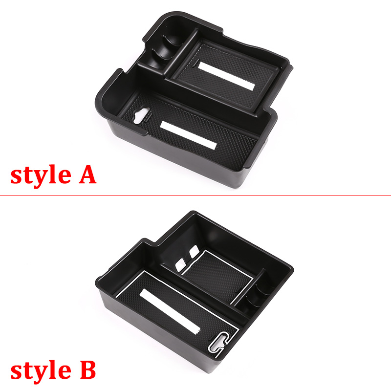 For Porsche Cayenne 2011-2020 Car Central Armrest Storage Box Glove Pallet ABS Black Auto Interior Stowing Tidying Accessories