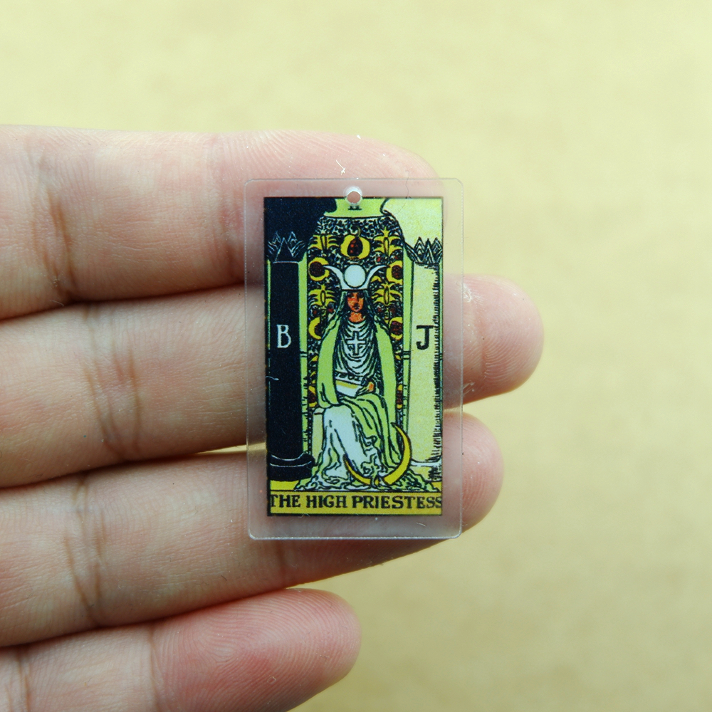 Tarot Resin Earring Charms for Earring Bracelet Pendant Jewelry Findings Phone Making DIY