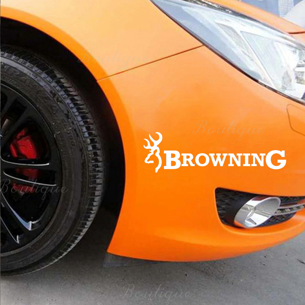 Waterproof hot selling personalized browning deer hunting Car Decal, covering scratch accessories decorative sticker 13cm x 6cm
