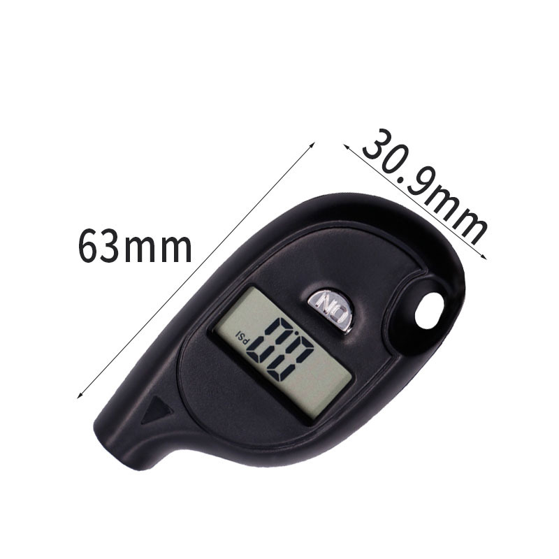 1Pcs Mini Portable Keychain Tire Tyre Wheel Air Pressure Gauge Tester Digital LCD Display Tire Pressure Monitor Tool Alarm