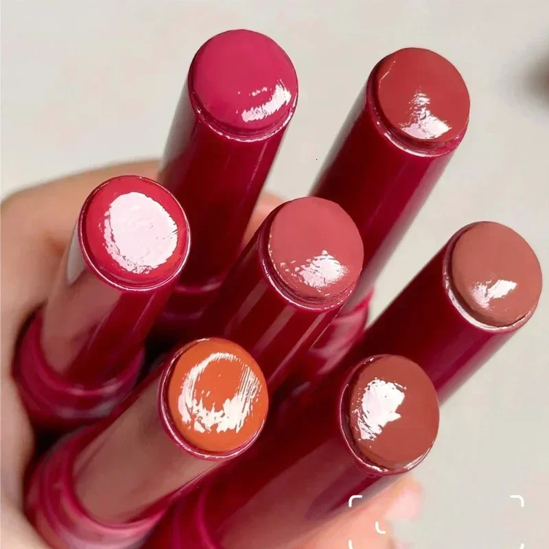 8-color jelly lipstick mirror gloss solid color lip color glass tea red brown lip color coloring cosmetics 240705