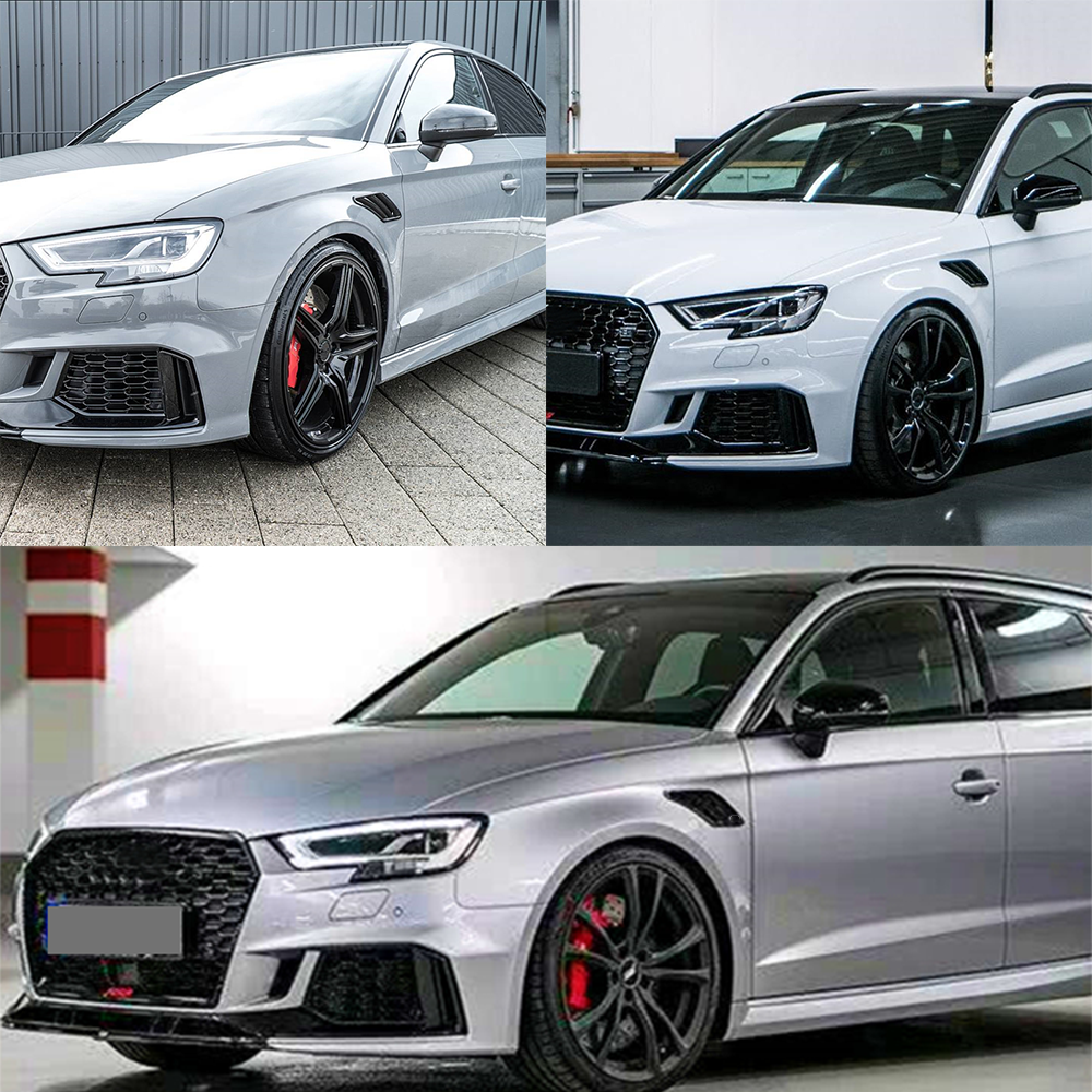 Universal For Audi A3 8P 8V A4 B8 A5 A6 C7 A7 A8 RS5 RS6 RS7 S3 S4 S5 TT Car Air Flow Intake Hood Fender Side Vents Decoration
