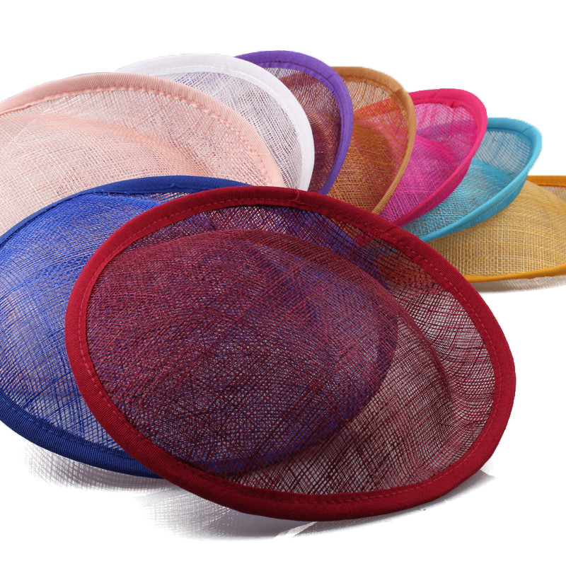 Sinamay Base Fascinator 20 CM DIY Hair Accessories Church Millinery Material Handmade DIY Party Headwear For Women Wedding Party