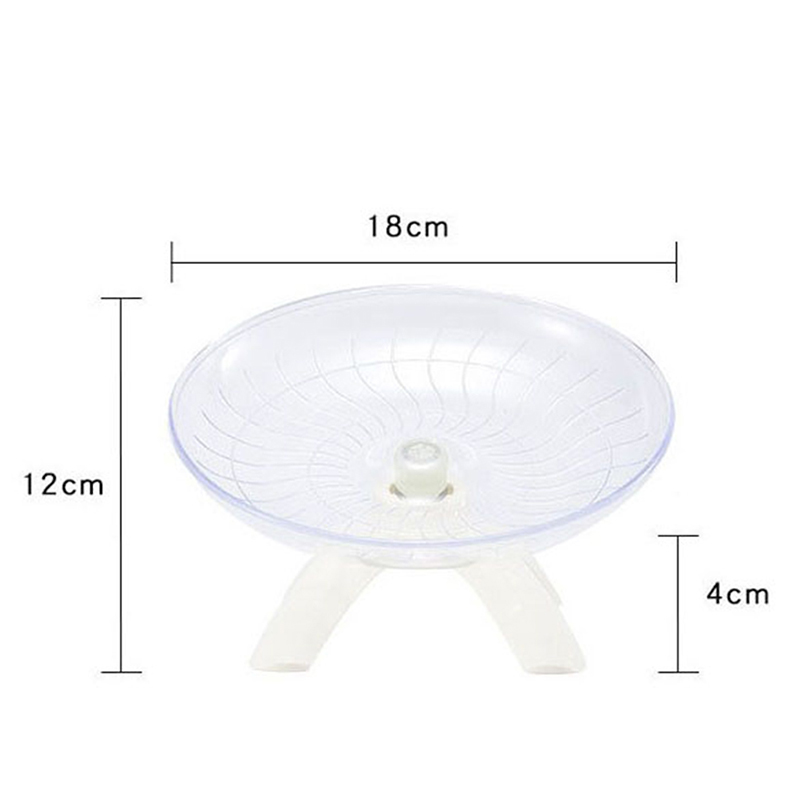 18x18x11cm Pet Hamster Flying Saucer Exercise Squirrel Wheel Hamster Mouse Running Disc Toy Cage Accessories