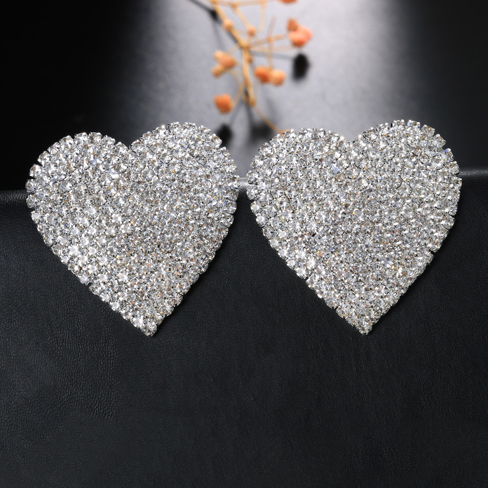 XSBODY 2 PCS Rhinestone Heart Tassel Nipple Stickers Breast Petals Women Sexy Body Chain Cover Nipple Pasties Sticker Jewelry